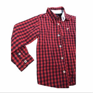 Wrangler | Plaid Wrangler Jeans Button Down Shirt •